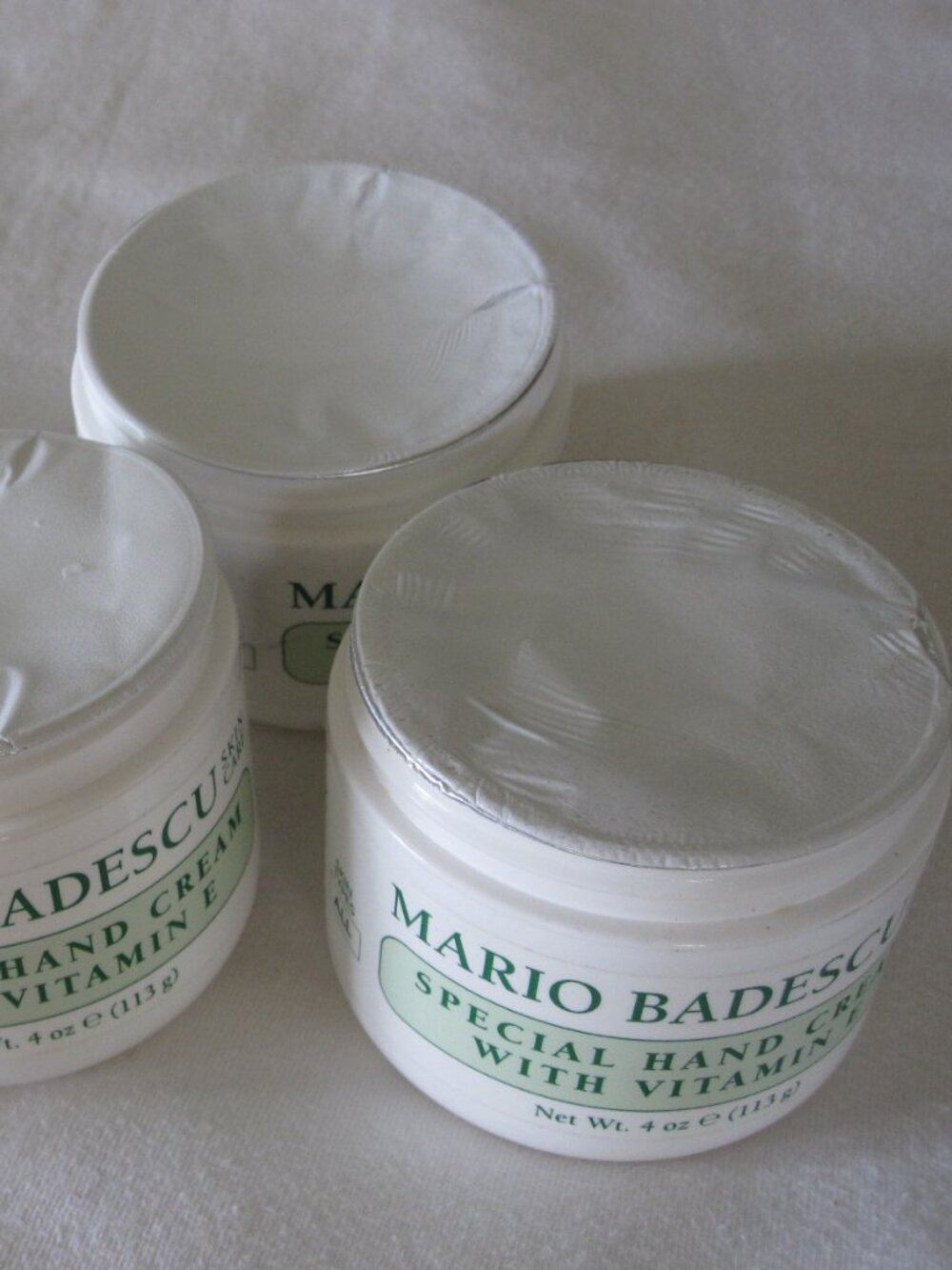 lot of (3) Mario Badescu Special Hand Cream Vitamin E, all New / Sealed 4oz ea. - Picture 3 of 3